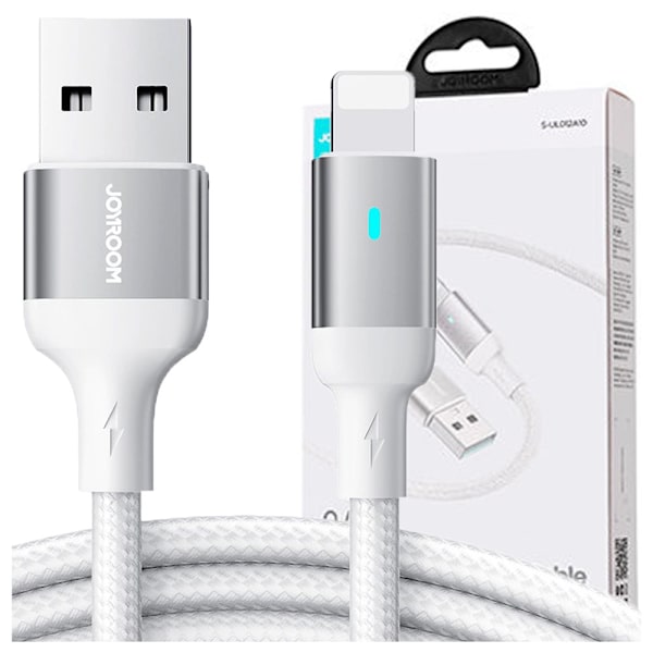 Joyroom USB-kabel - Lightning 2,4A A10 Series 1,2 m hvit (S-UL012A10)