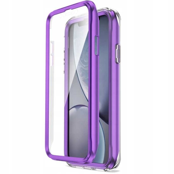 Spacecase Case Cover För Iphone Xr Marble 360 Lila