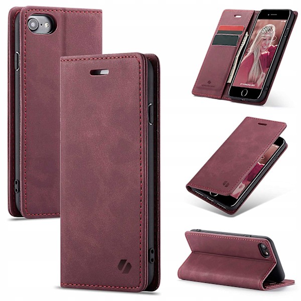 Spacecase Case Pålbockskydd För Iphone 7 8 Se 2020 Röd