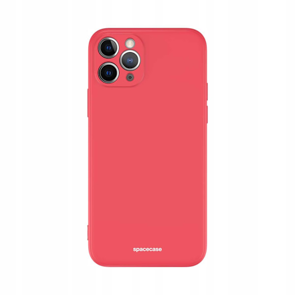 Spacecase Silikonfodral För Iphone 11 Pro Max Rött Skydd