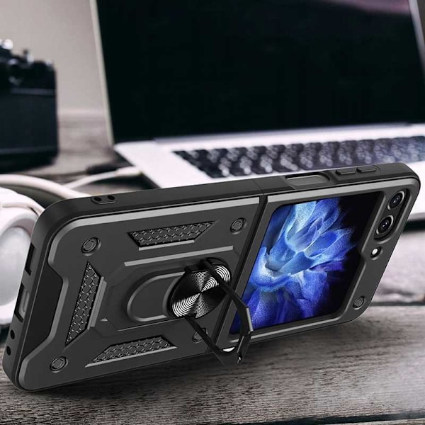 Spacecase Case Cover Till Samsung Galaxy Z Flip 5 Black