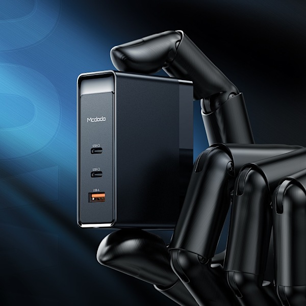 MCDODO SNABBLADDARE STRÖMFÖRSÖRJNING CUBE 3X USB-C PD USB-A GAN 100W