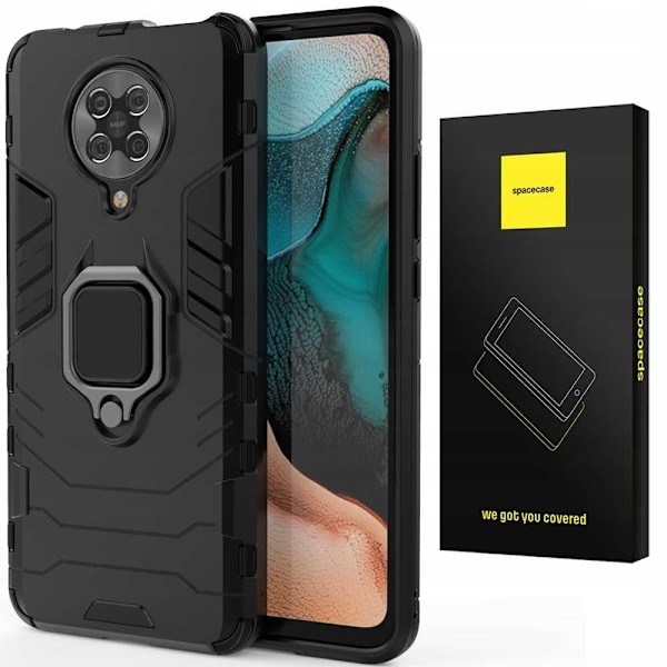 Spacecase Case Cover För Poco F2 Pro Black Sc X-Ring