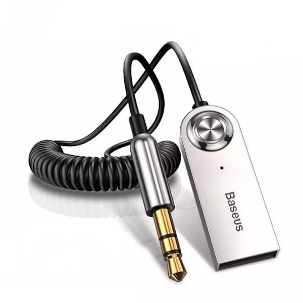 Baseus BA01 Bluetooth 5.0 lydmottakerkabel lydadapter AUX-tilkobling svart (CABA01-01)
