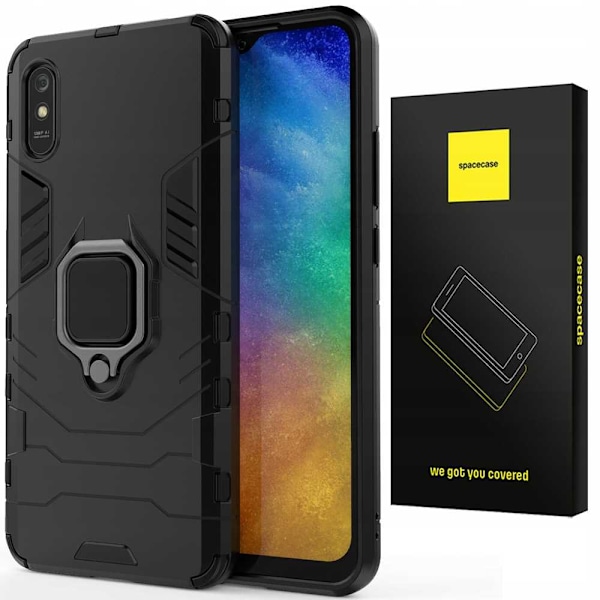 Spacecase Case Cover Till Xiaomi Redmi 9A 9At Telefon Svart