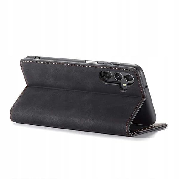 Spacecase Case Pålbocket Fodral För Samsung Galaxy A35 5G Svart