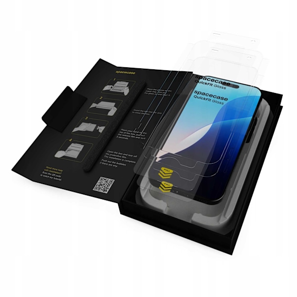 Spacecase Quickfit Härdat Glas För Iphone 16 Pro Max Skyddsskärm