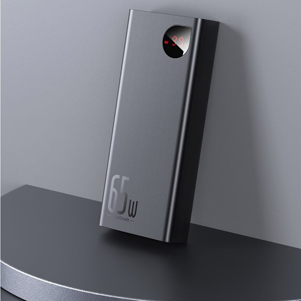 Baseus Adaman Powerbank 2x USB / 1x USB Type C / 1x micro USB 20000mAh 65W Quick Charge 4.0 Power Delivery svart (PPIMDA-D01)
