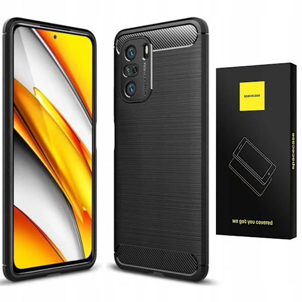 Spacecase Case Kolskydd För Poco F3 Black Case Skydd