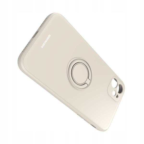 Spacecase Silikon Ringfodral För Iphone 11 12 13 14 15 Bone