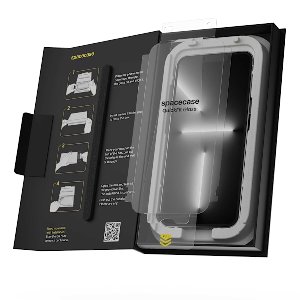 Spacecase Quickfit Härdat Glas För Iphone 13 Pro Max 14 Plus