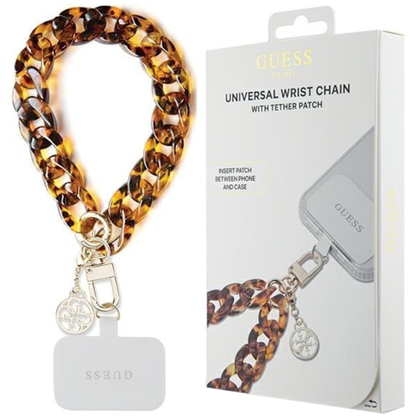 Guess GUOUCBMC4MT Universal Large Hand Strap Acetate Acryl 4G Charm Case