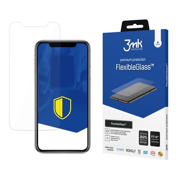 3MK FLEXIBLEGLASS HYBRIDGLAS TIL IPHONE X