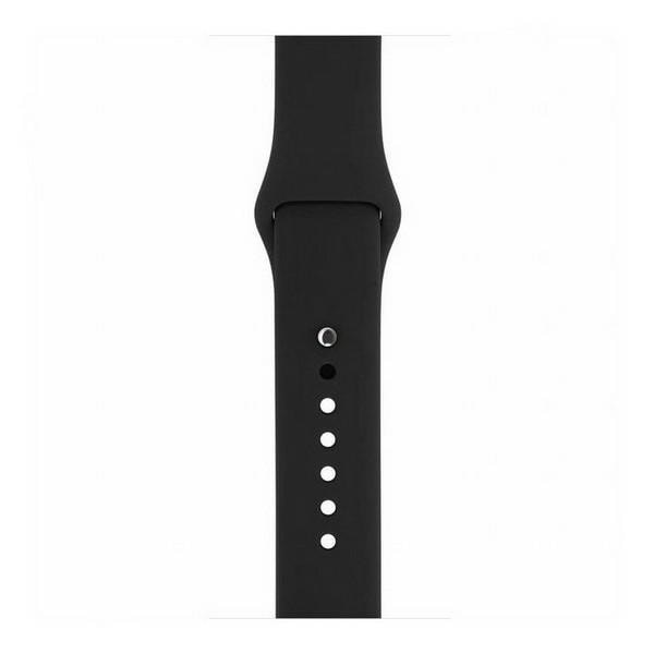Mercury Silicon Apple Watch-armband 42/44/45 mm svart/svart
