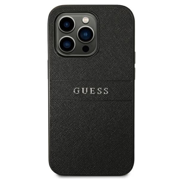 Gjett GUHCP14LPSASBBK iPhone 14 Pro 6.1 svart/svart Saffiano-stropp