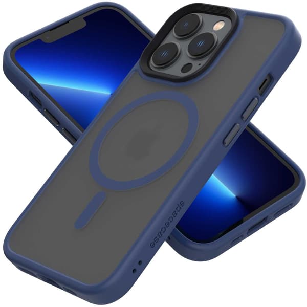 Spacecase Hybrid Case För Iphone 13 Pro Mörkblåt