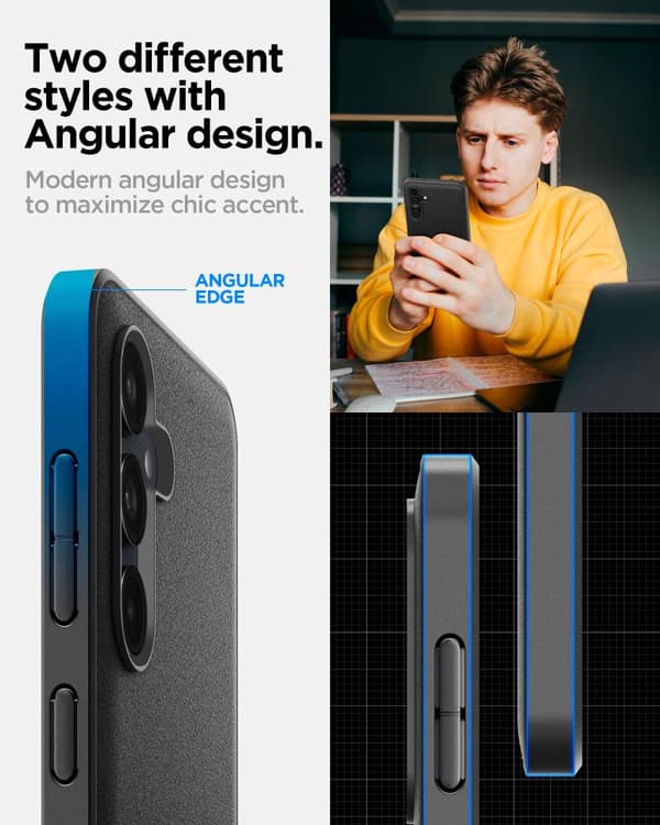 SPIGEN ESSENTIAL SANDBLAST GALAXY M55 5G MATT SVART