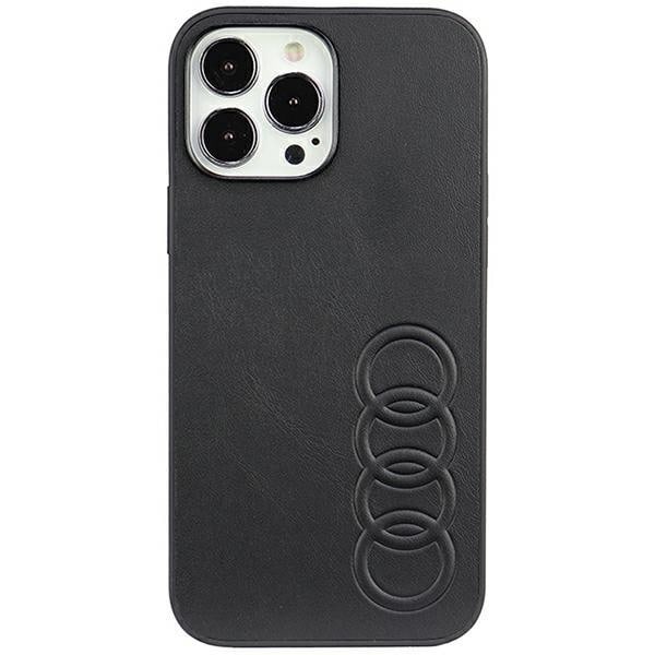 Audi syntetisk skinndeksel til iPhone 13 Pro Max 6.7 - svart AU-TPUPCIP13PM-TT/D1-BK
