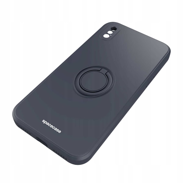 Spacecase Silikon Ringfodral För Iphone Xs Max Svart