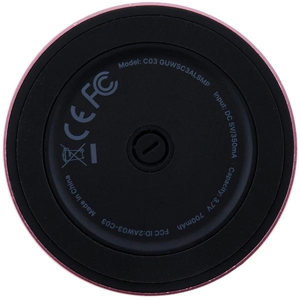 Guess magnetisk skrift metall Bluetooth-høyttaler - rosa