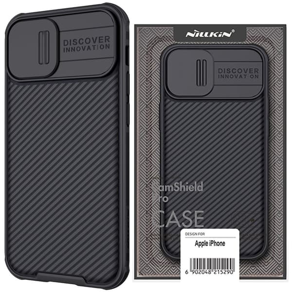 NILLKIN CASE CAMERA COVER TIL IPHONE 14+ SORT