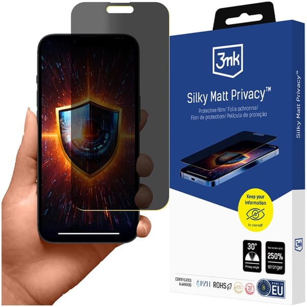 Apple iPhone 15 Plus - 3mk Silky Matt Privacy