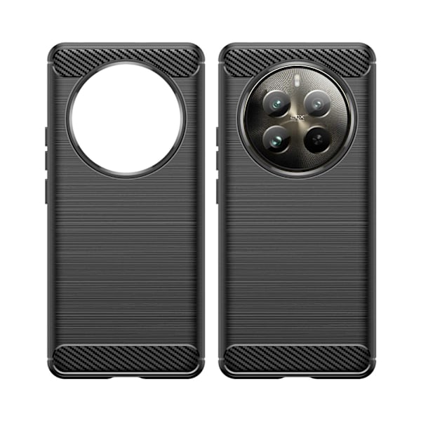 Spacecase Case Carbon Case För Realme 12 Pro 12 Pro+ 5G Svart