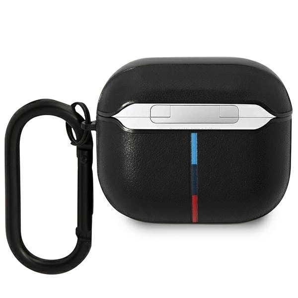 BMW LEATHER CURVED LINE TASKE TIL AIRPODS 3. GENERATION - SORT