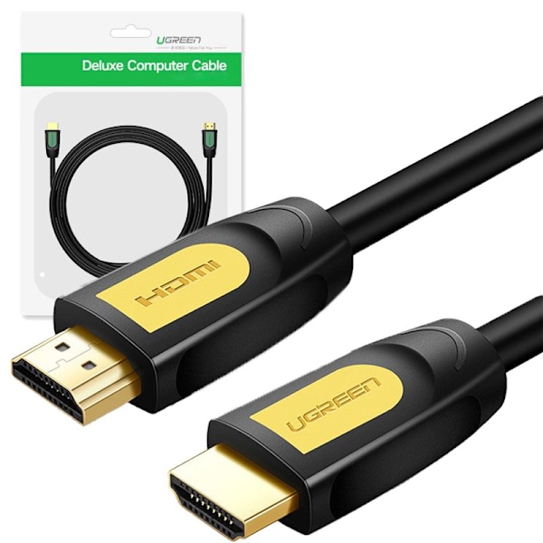 Ugrønn kabel HDMI 2.0 19 pins 4K 60Hz 30AWG 2m svart (10129)