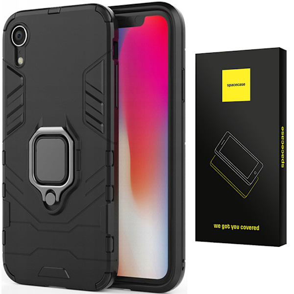 Spacecase Case Cover Till Iphone Xr Sc X-Ring Svart