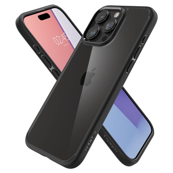 SPIGEN ULTRA HYBRID IPHONE 15 PRO MAT SORT