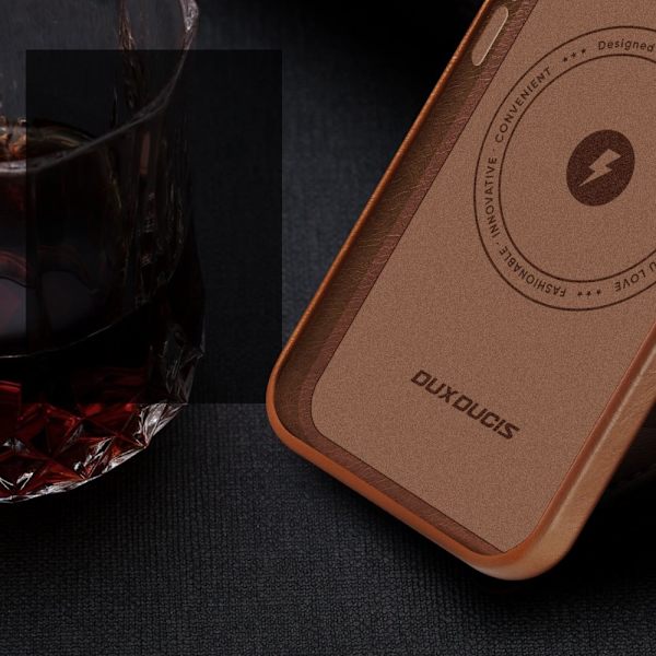 DUX DUCIS CASE MED MAGSAFE TIL IPHONE 14 BRUN