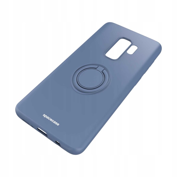 Spacecase Silikonecase Ring Galaxy S9+ Blå