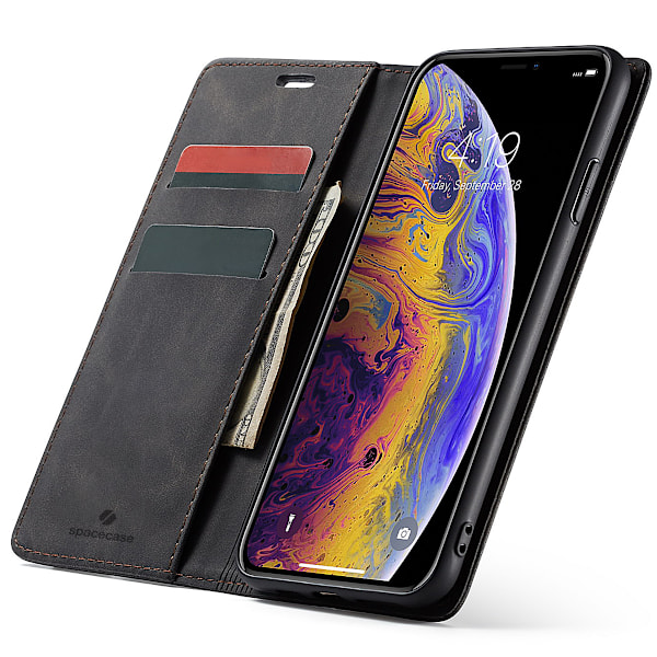 Spacecase Pålbocksväska Skål För Iphone X Xs Svart