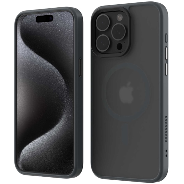 Spacecase Hybrid Case För Iphone 15 Pro Max Grey