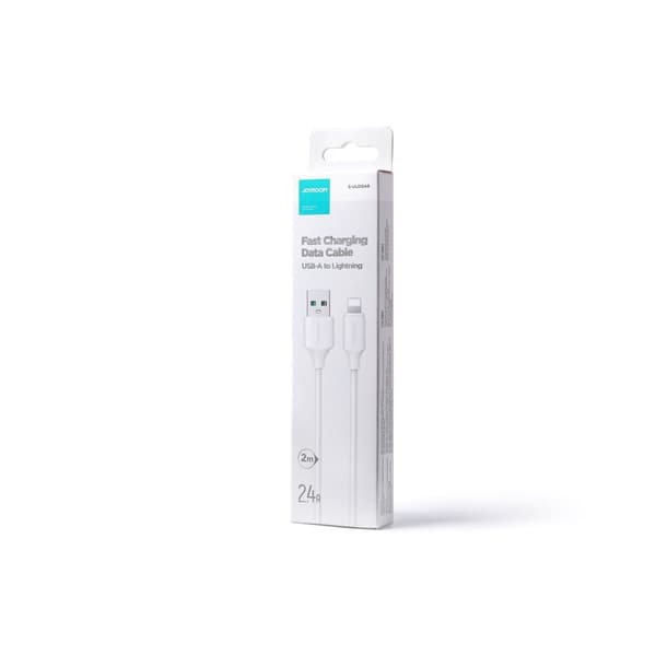 Joyroom USB-lade-/datakabel - Lightning 2,4A 2m hvit (S-UL012A9)