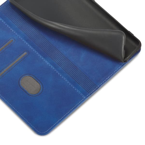 Magnet Fancy Case Case for Xiaomi Redmi Note 11 Card Wallet Protector? blå stativ