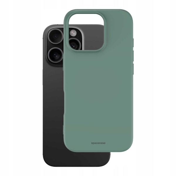 Spacecase Silikonfodral För Iphone 16 Pro Max Mörkgrön