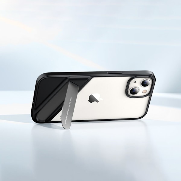 Ugreen Fusion Kickstand Case hardt deksel med gelramme og stativ for iPhone 13 svart (90152)