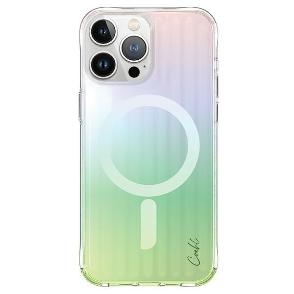 UNIQ-deksel Coehl Linear iPhone 15 Pro Max 6.7 Magnetisk lading opal/iriserende