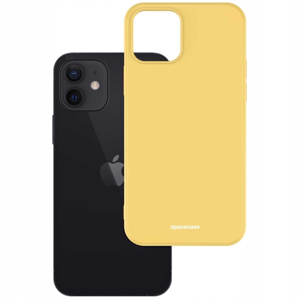 Spacecase Skyddande Silikonfodral För Iphone 12 Mini Gul