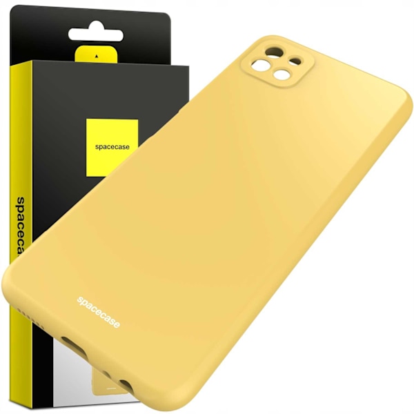 Spacecase Silikonskydd För Samsung Galaxy A22 5G Gul