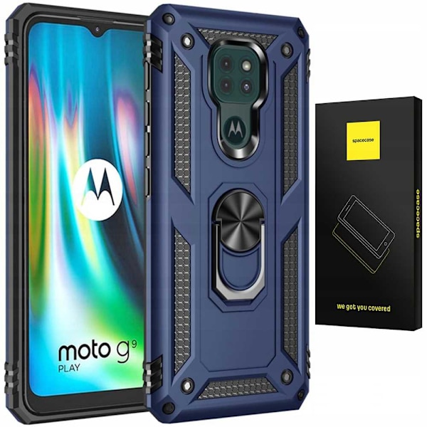 Spacecase Case Cover Till Motorola G9 Play E7 Plus Blue