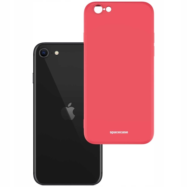 Spacecase Silikonfodral För Iphone 7 8 Se 2020 Rött Skydd
