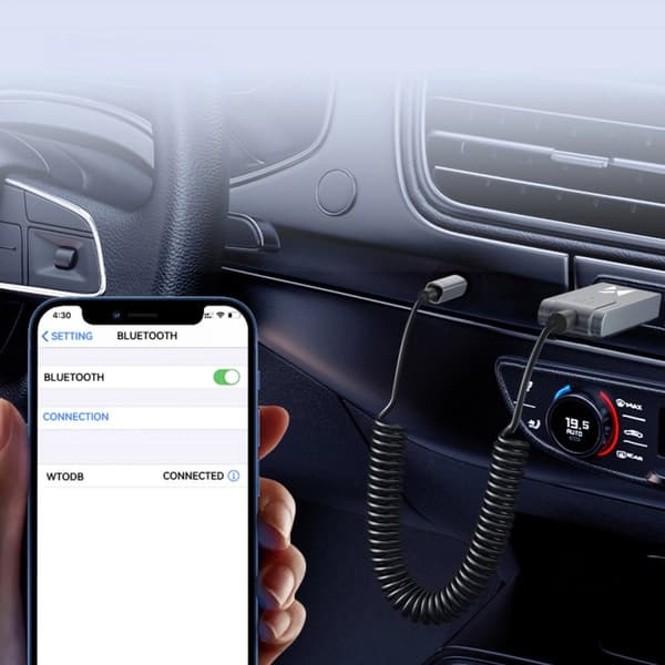 Wozinsky WTODB Bluetooth 5.3 lydadapter / AUX lydmottaker