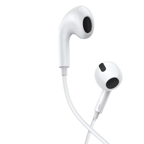 Baseus Encok H17 kablede hodetelefoner 3,5 mm minijack hvit (NGCR020002)