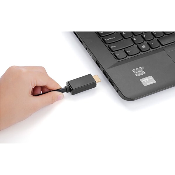 Grønn enveis DisplayPort til HDMI-kabel 4K 30 Hz 32 AWG 1,5 m Svart (DP101 10239)
