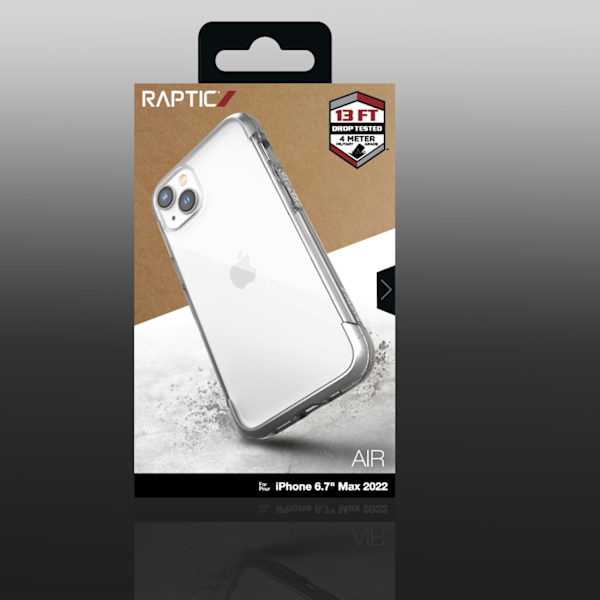 RAPTIC X-DORIA CASE CASE COVER TIL IPHONE 14PLUS SILVER