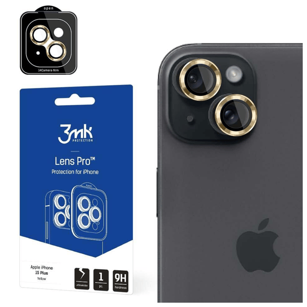 APPLE IPHONE 15 PLUS - 3MK LENS PROTECTION PRO GUL