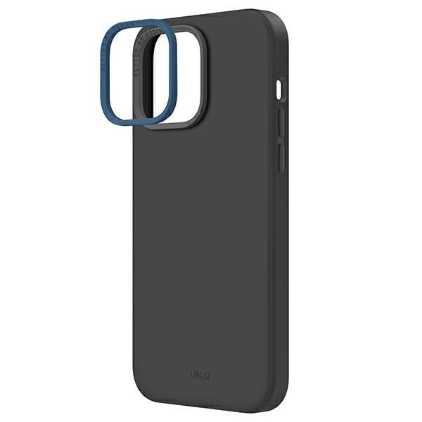 UNIQ Lino Hue iPhone 14 Pro 6.1 deksel Magclick Lader grå/karbon grå